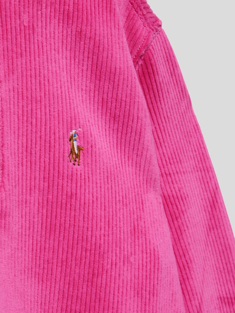 Pullover mit Troyer-Kragen in pink