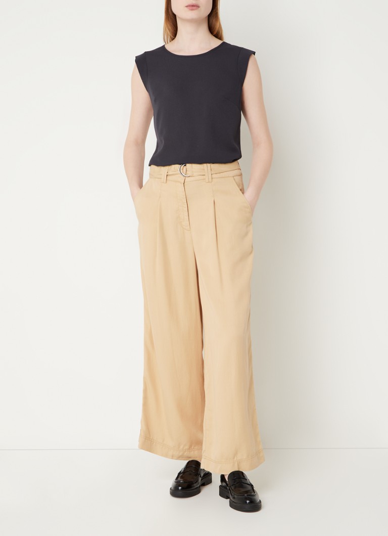 French Connection Polly semi-transparent top with stretch