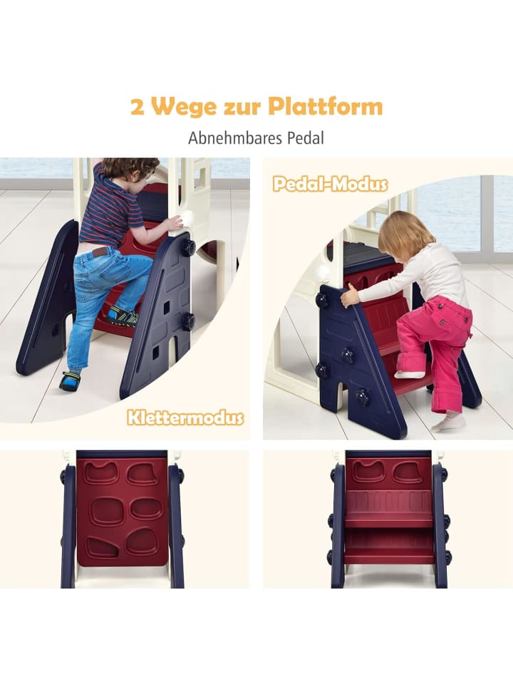 COSTWAY 6 in 1 Spielplatz in Blau günstig kaufen onesize