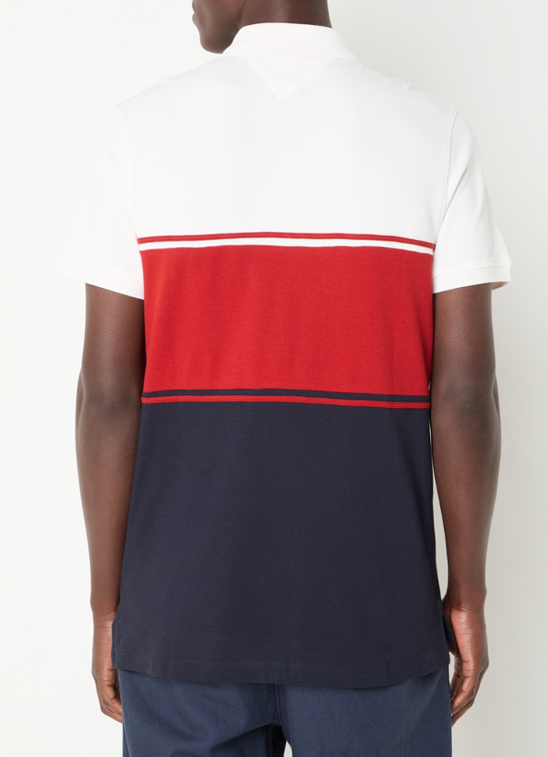 Polo Tommy Hilfiger de corte regular com estampa listrada