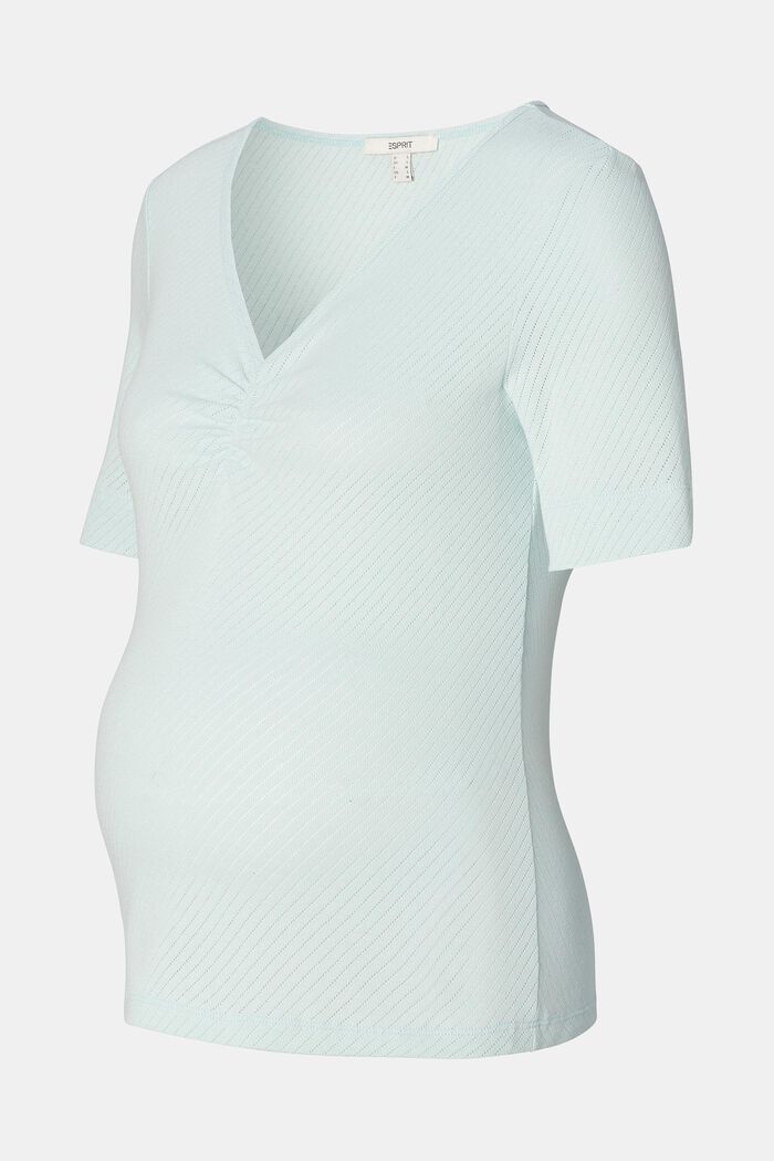Pointelle-T-Shirt aus Bio-Baumwolle