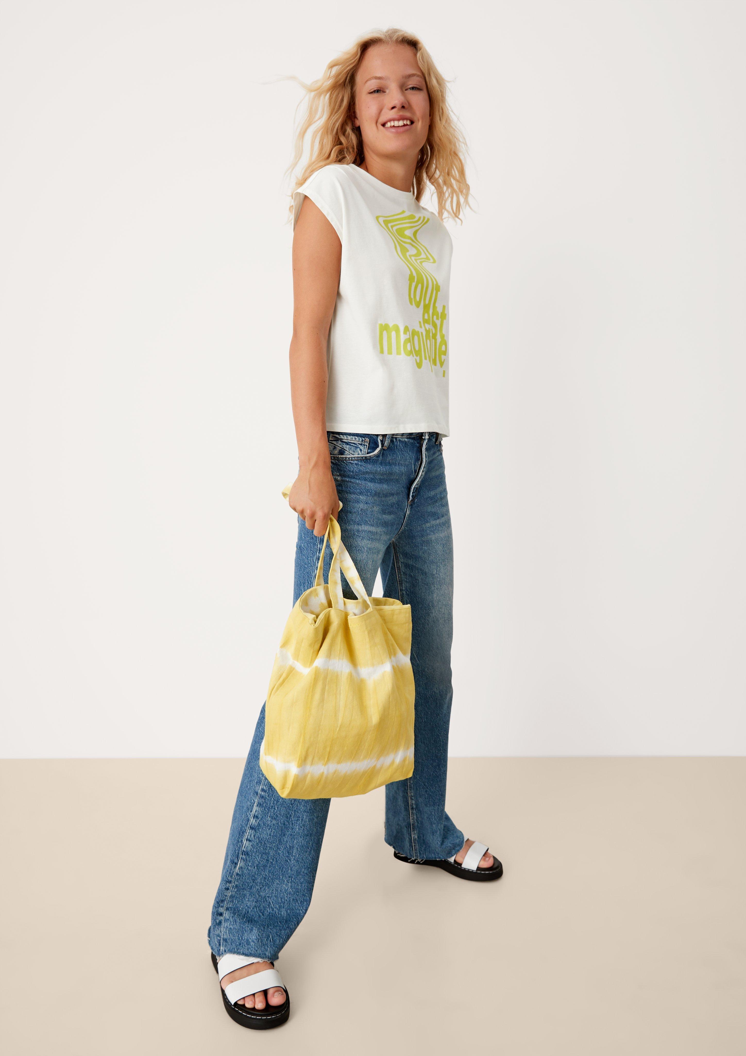 T-Shirt mit Statementprint  2124733-02D0