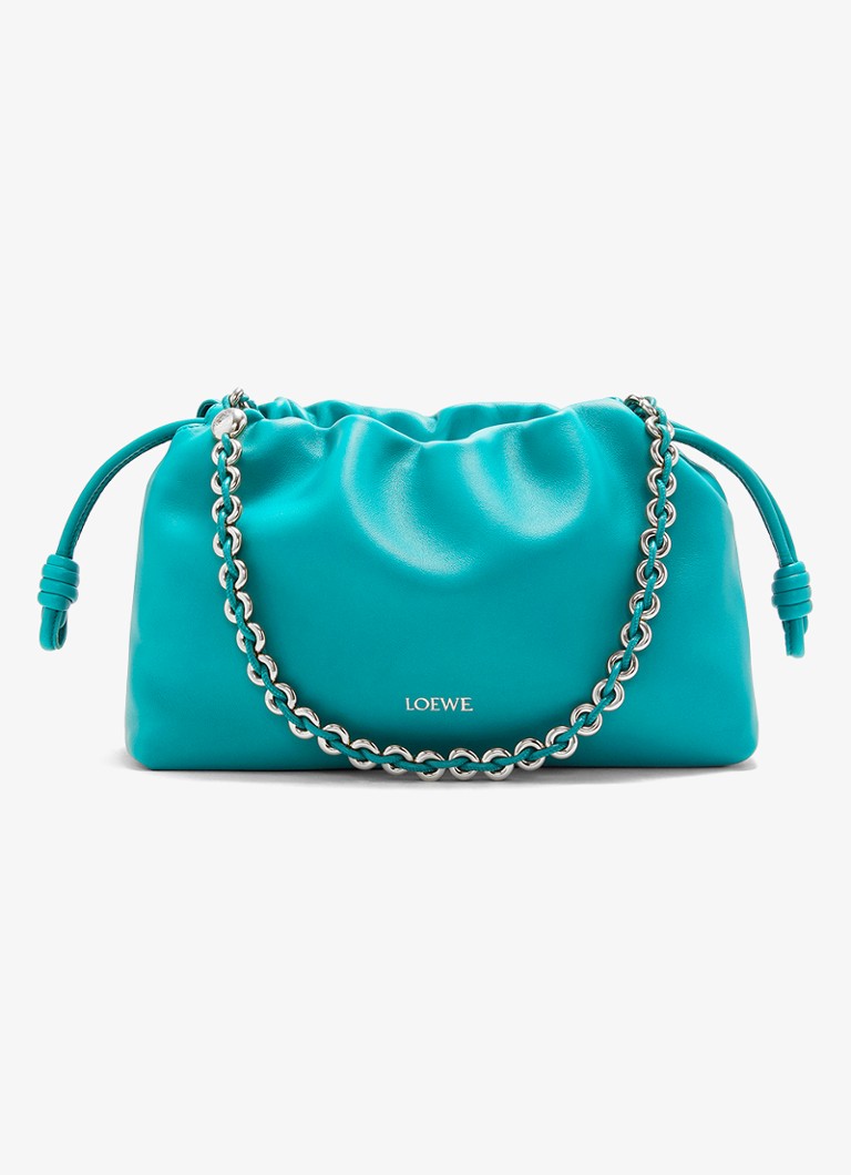 Geantă LOEWE Flamenco din piele de miel cu curea de umăr.