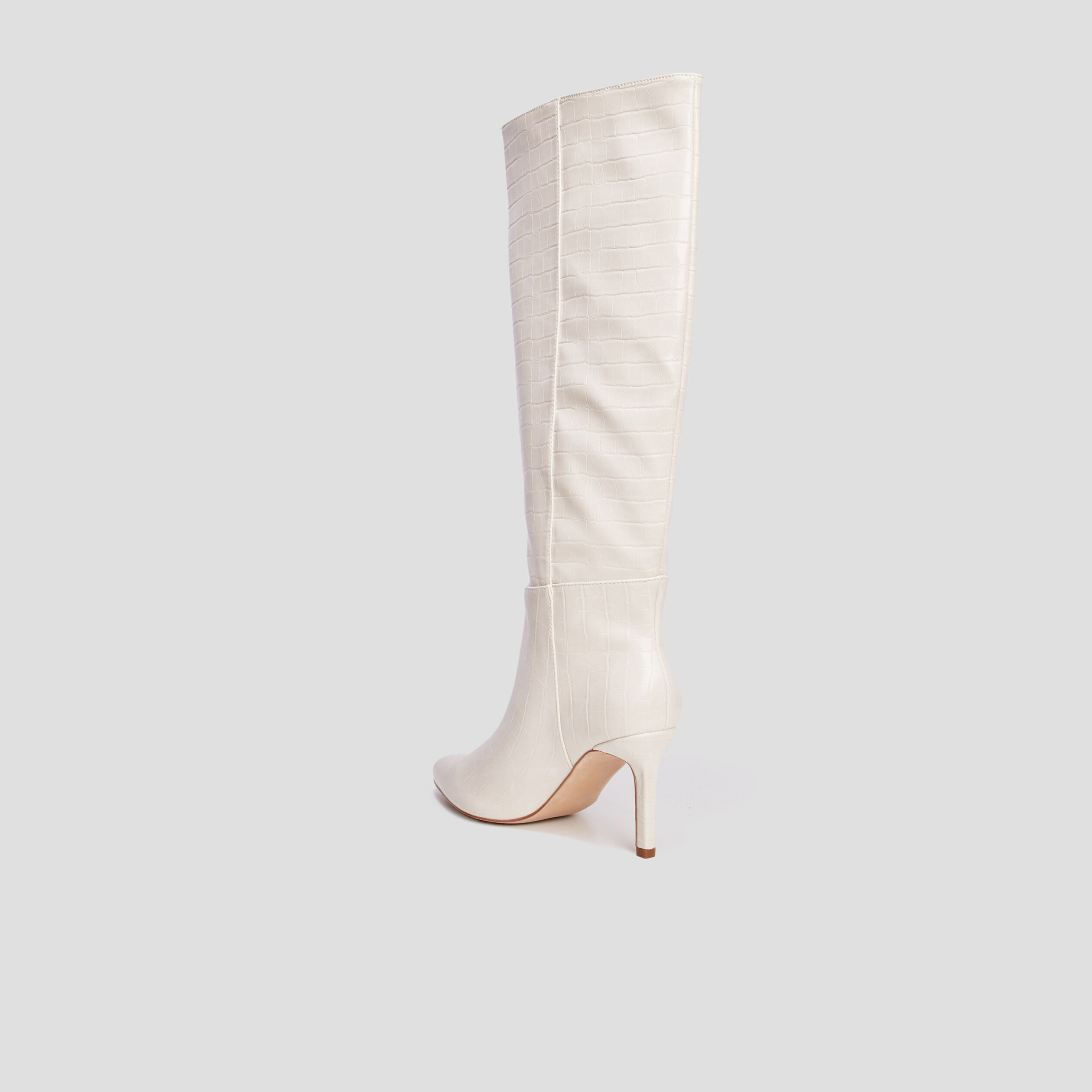 Bottes vernies croco Mosquitos blanc femme | La Halle