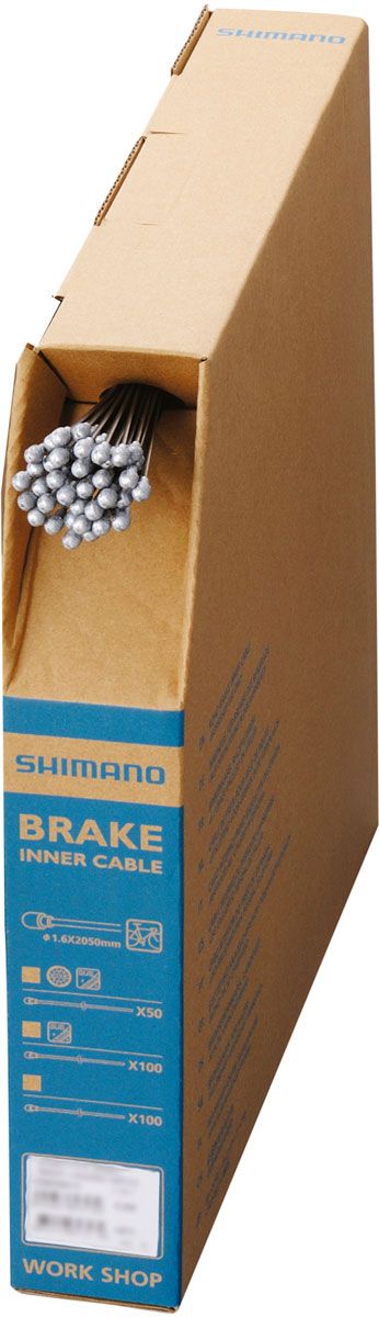 Shimano Rennrad Edelstahl SUS Bremszug 1,6mmx2050mm 100er Box kaufen | Bike-Discount