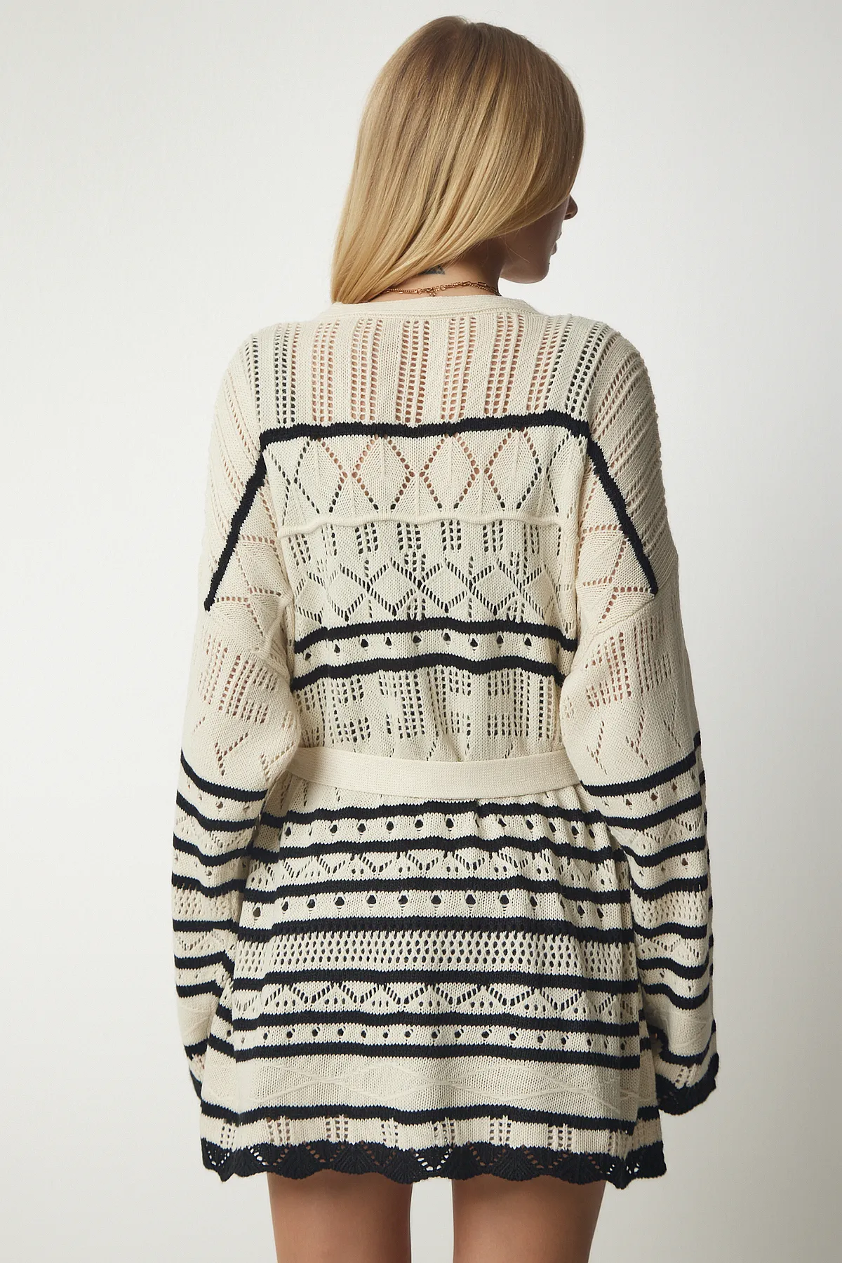 Happiness İstanbul  Strickjacke - Beige - Regular Fit