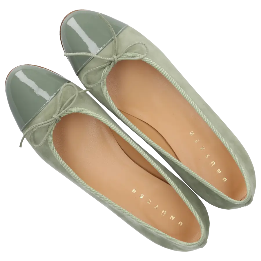 Unützer - Ballerinas 963011 Nubukleder - grün