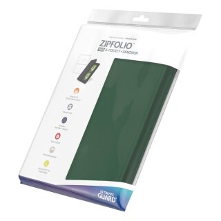 Ultimate Guard 4-Pocket Zipfolio Xenoskin Grün