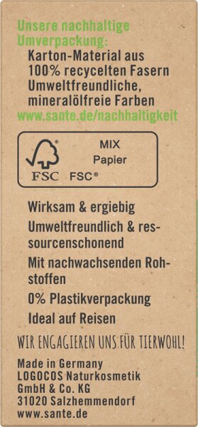 Sante Feste Balance Duschpflege Bio-Aloe Vera & Mandelöl Seife Festes Duschgel