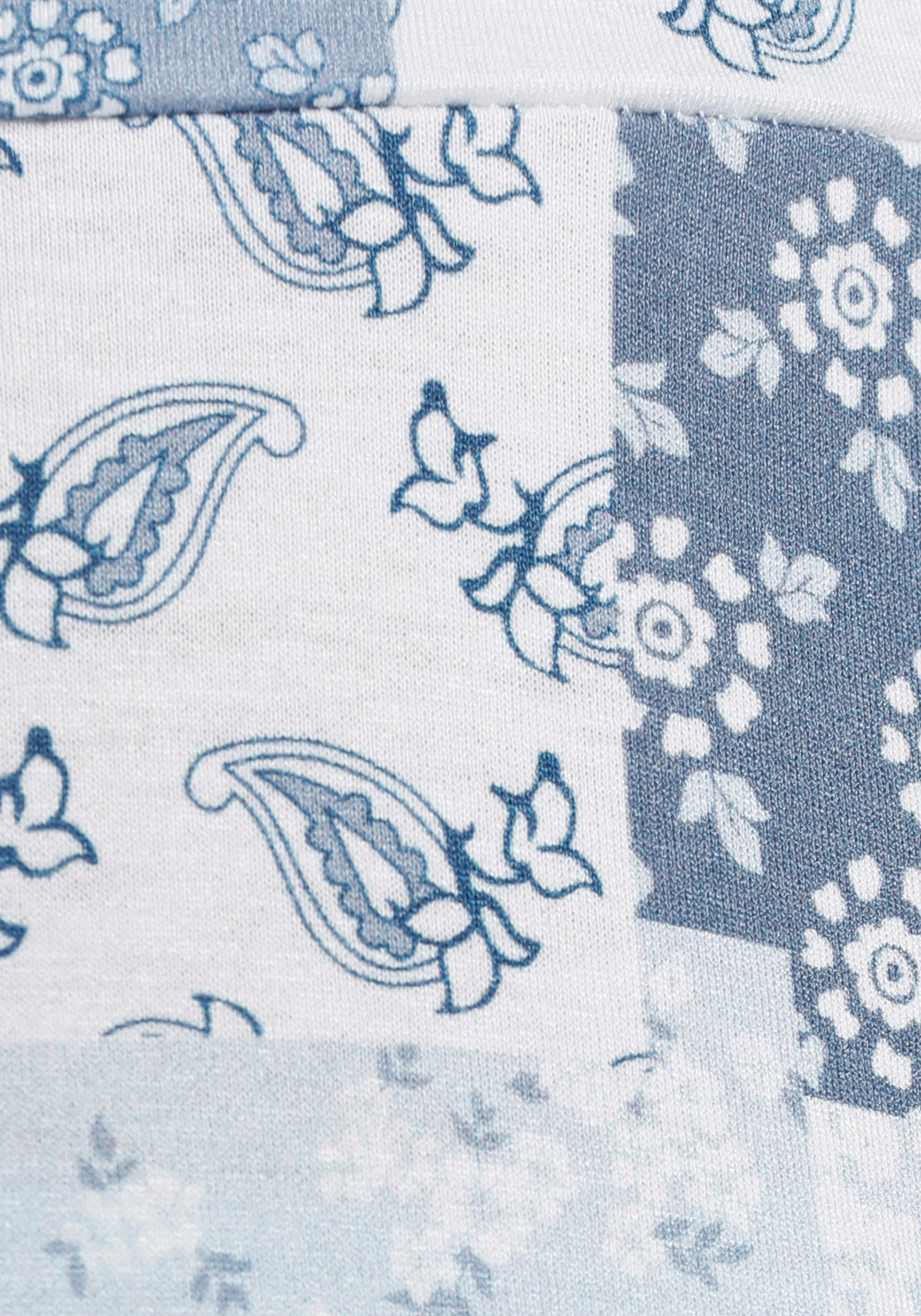 KIDSWORLD Jerseykleid Patchwork mit Blumen bedruckt