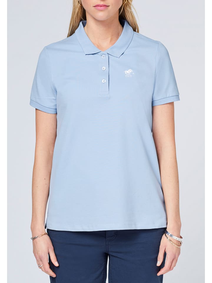 Polo Sylt Poloshirt in Hellblau günstig kaufen