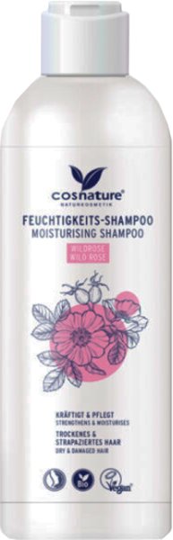 Cosnature Feuchtigkeits-Shampoo Wildrose Shampoo