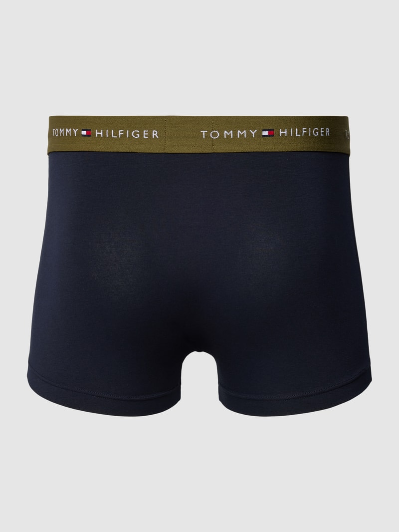 Trunks mit elastischem Logo-Bund im 3er-Pack in olivgrün