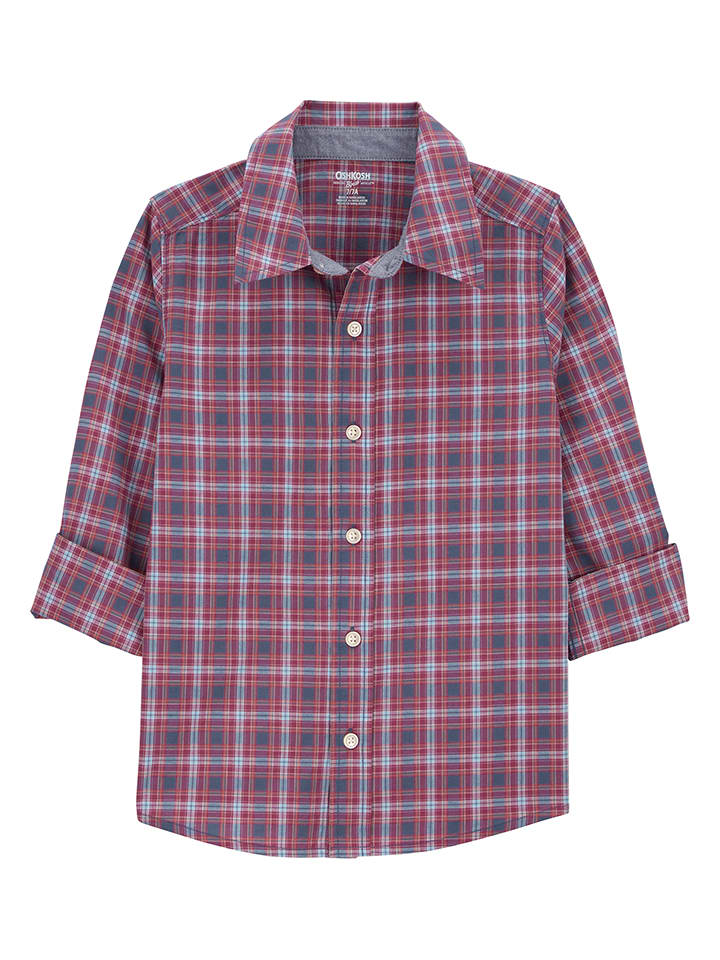 OshKosh Hemd in Rot/ Blau günstig kaufen