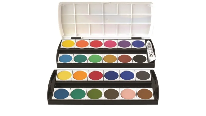 GEHA Deckfarbkasten 155 mit 24 Farben