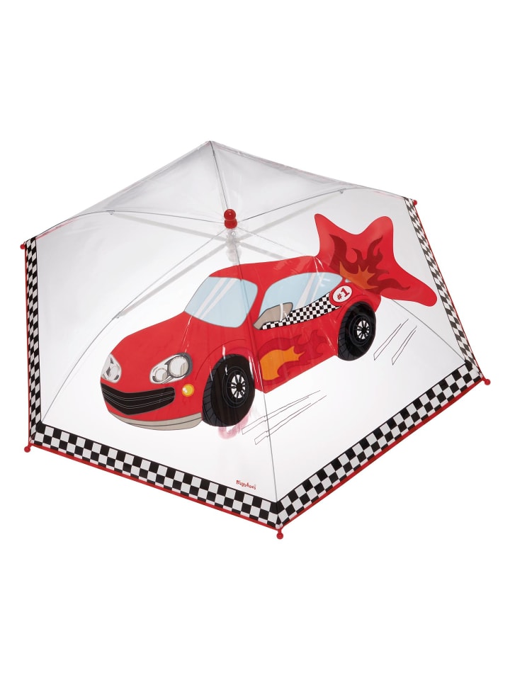 Playshoes Regenschirm Rennwagen in Transparent günstig kaufen onesize