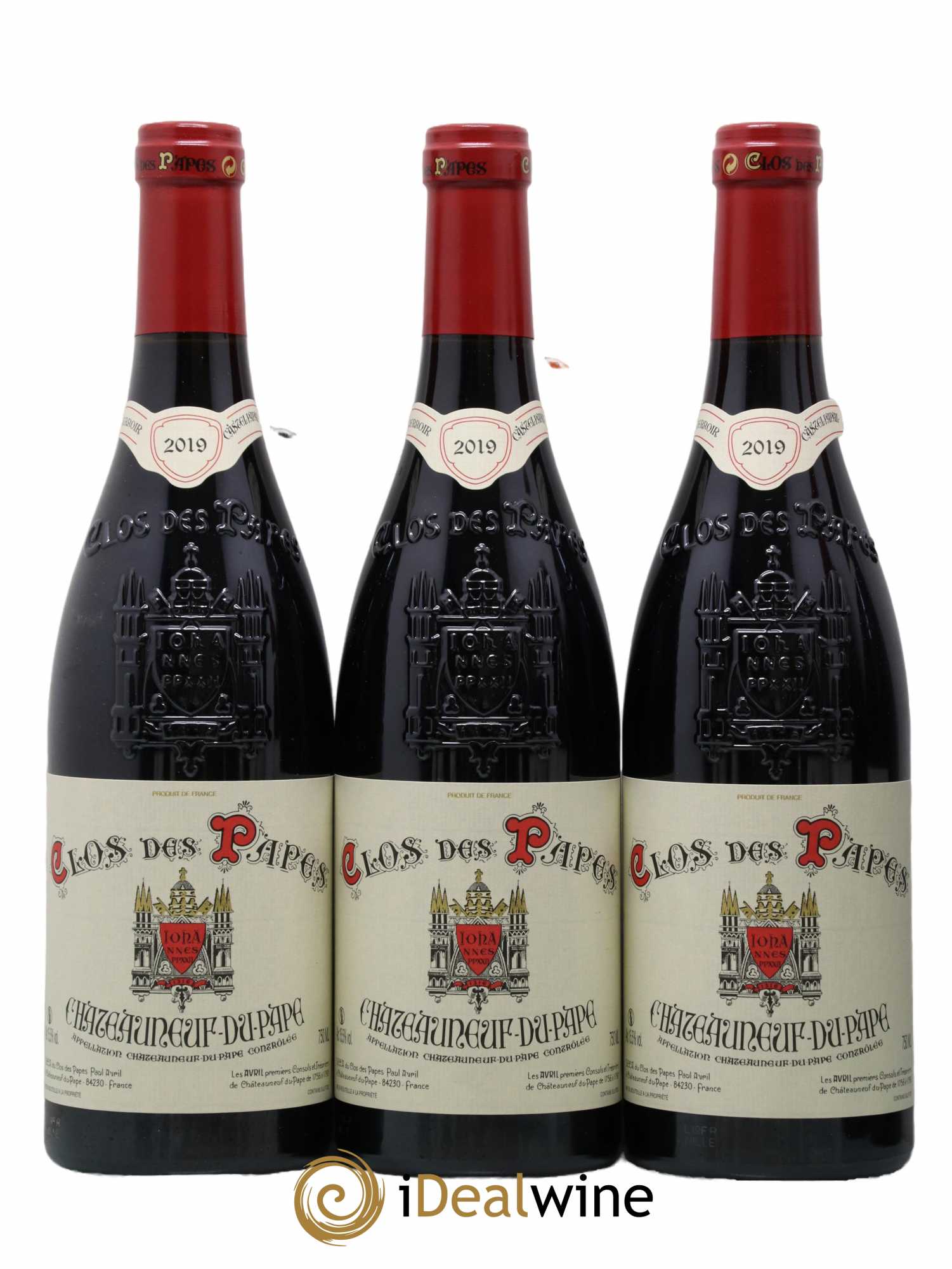 Châteauneuf-du-Pape Clos des Papes - Paul Avril  2019 - Lot de 12 Bouteilles