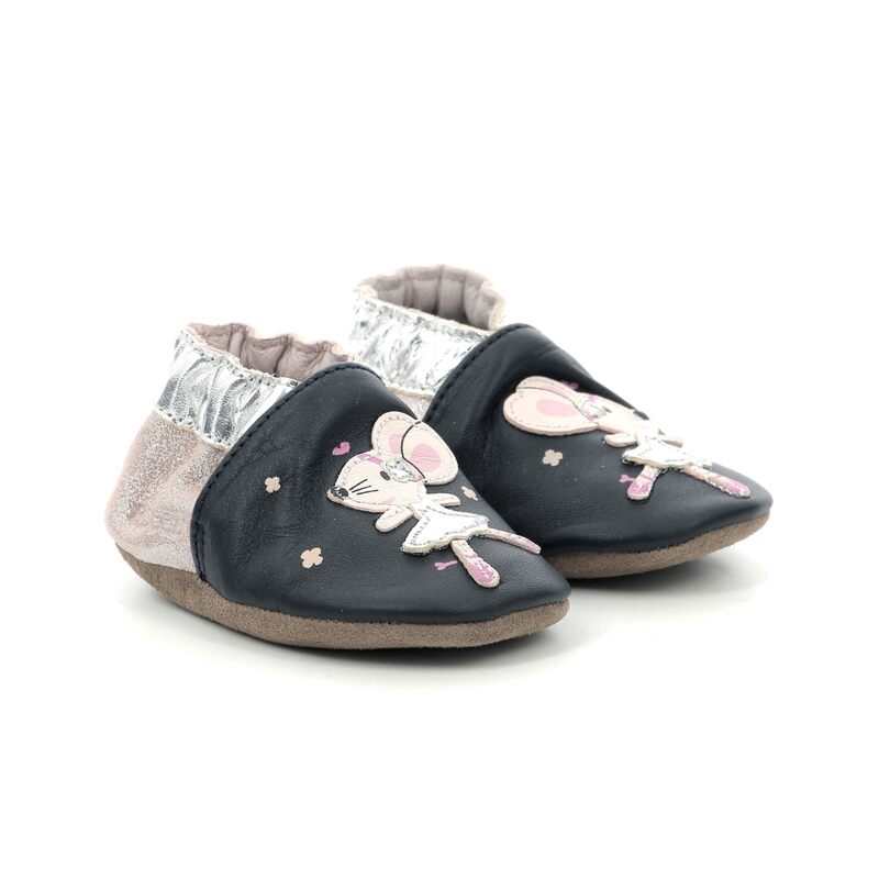 Chaussons cuir tannage vegetal Dancing Mouse