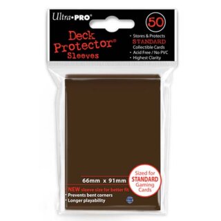 UP - Standard Deck Sleeves Brown (50)