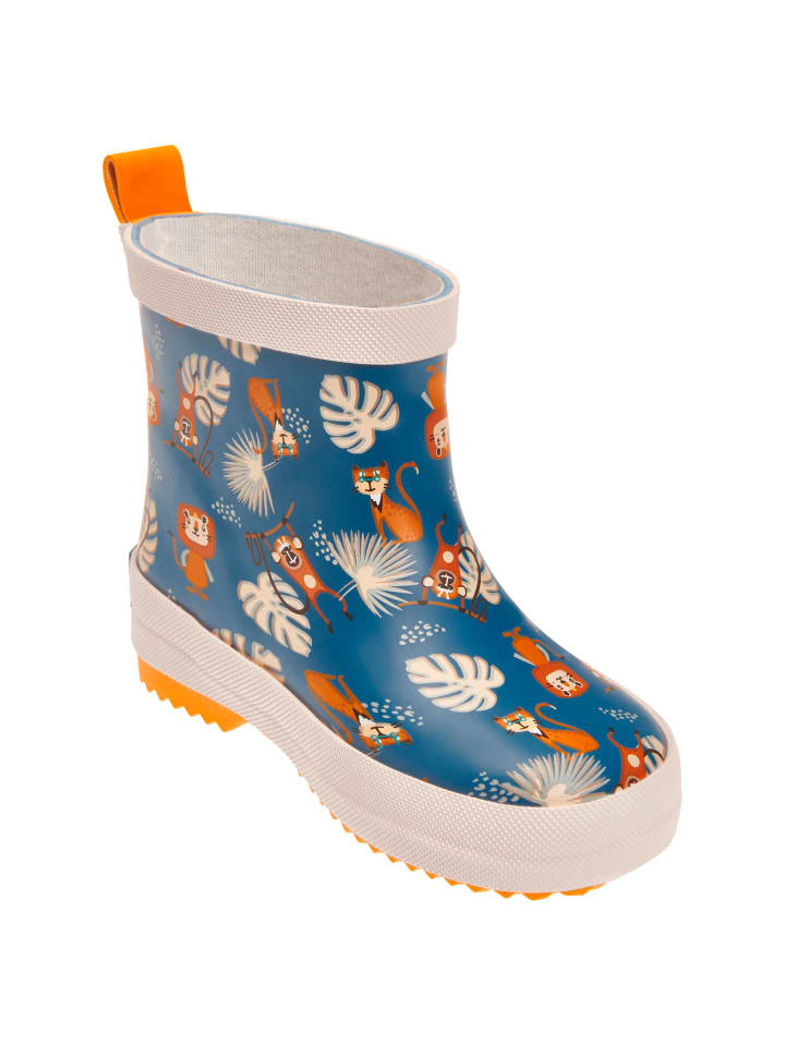 Playshoes Gummistiefel Halbschaft Dschungel in petrol günstig kaufen