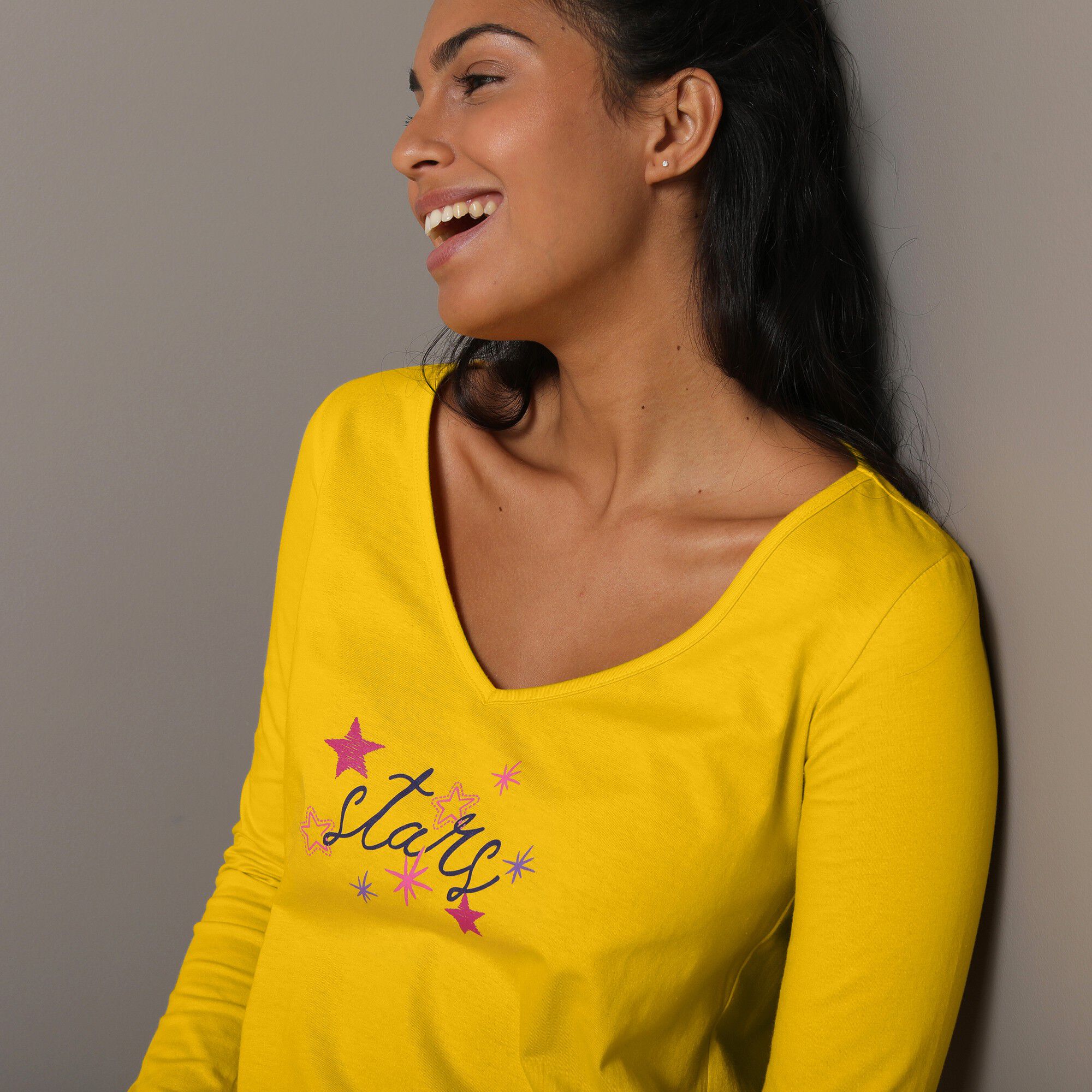 T-shirt de pyjama manches longues imprimé Estrella