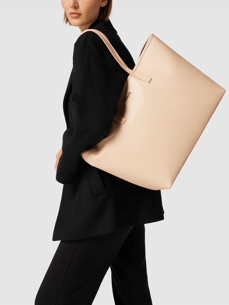 Shopper mit Label-Details in sand