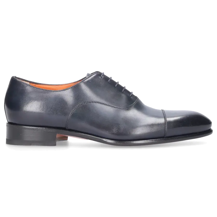 Santoni - Businessschuhe Oxford 12474 Kalbsleder - blau