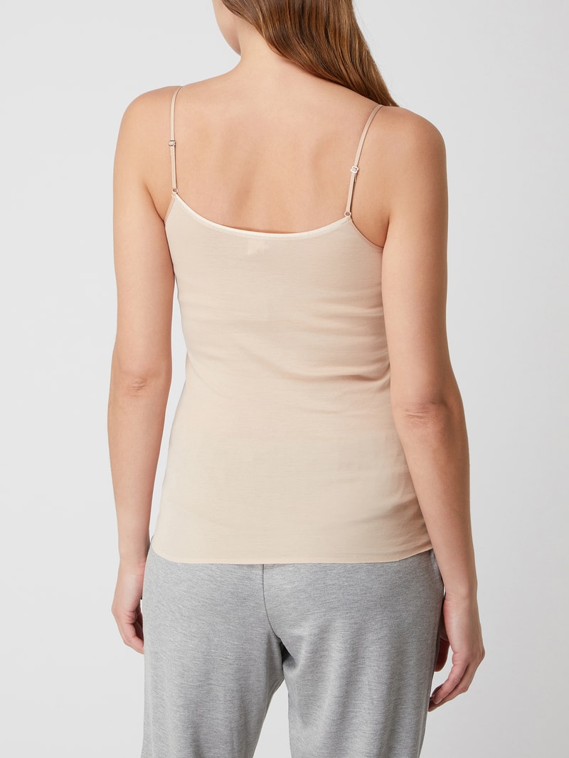 Unterhemd aus merzerisierter Baumwolle Modell 'Cotton Seamless' in beige