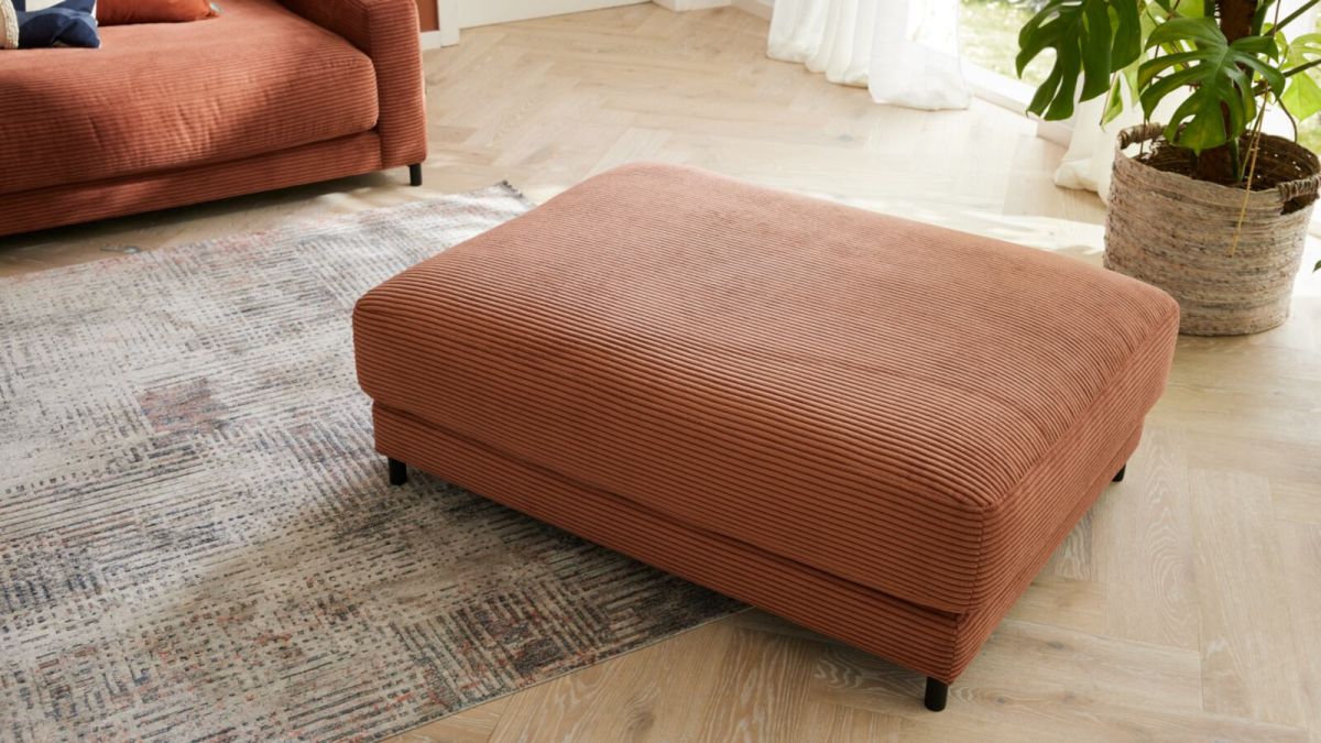 Roomio Polsterhocker No. 4103 Cord Rusty