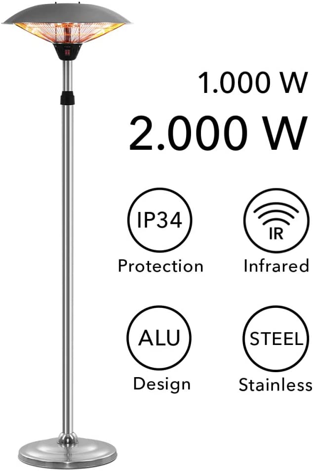Trotec 1410003930 IRS 2020 Design-varmeapparat 2000 watt