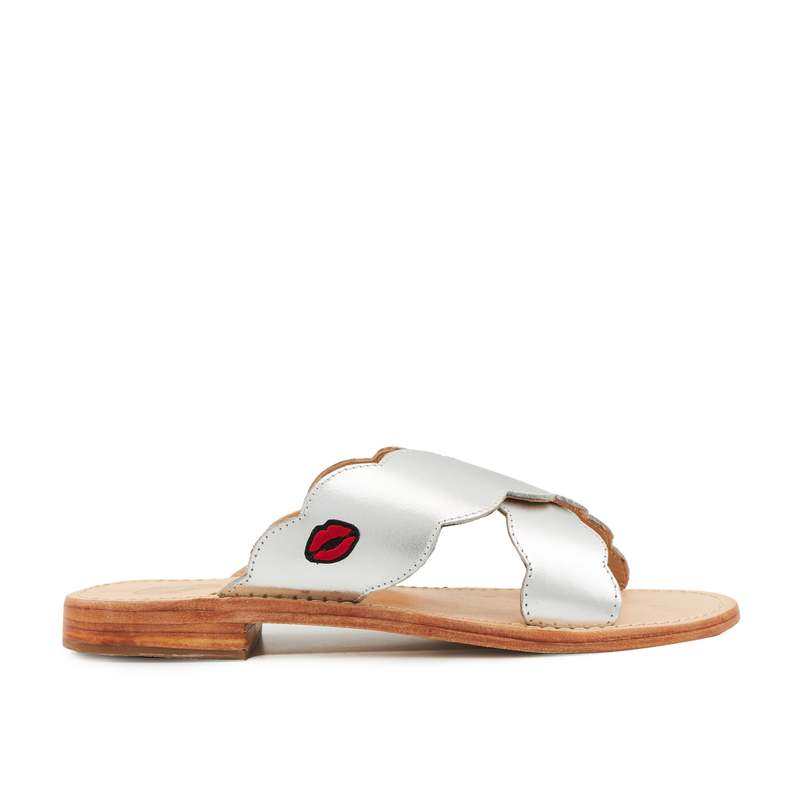 Sandales en cuir Vanessa Silver