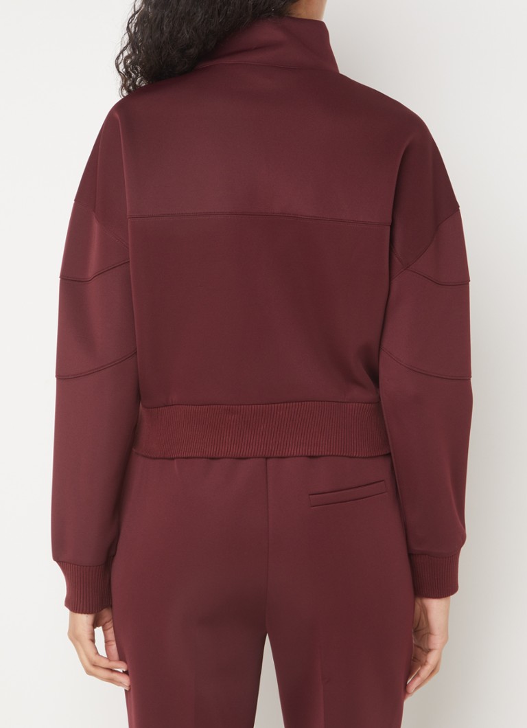 Colourful Rebel  Ilena sweater met halve rits en logoborduring