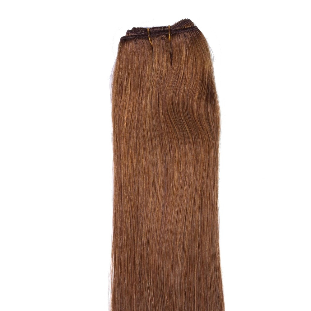 hair2heart Extensions Tissage cheveux naturels #8 Marron clair 100g extensions