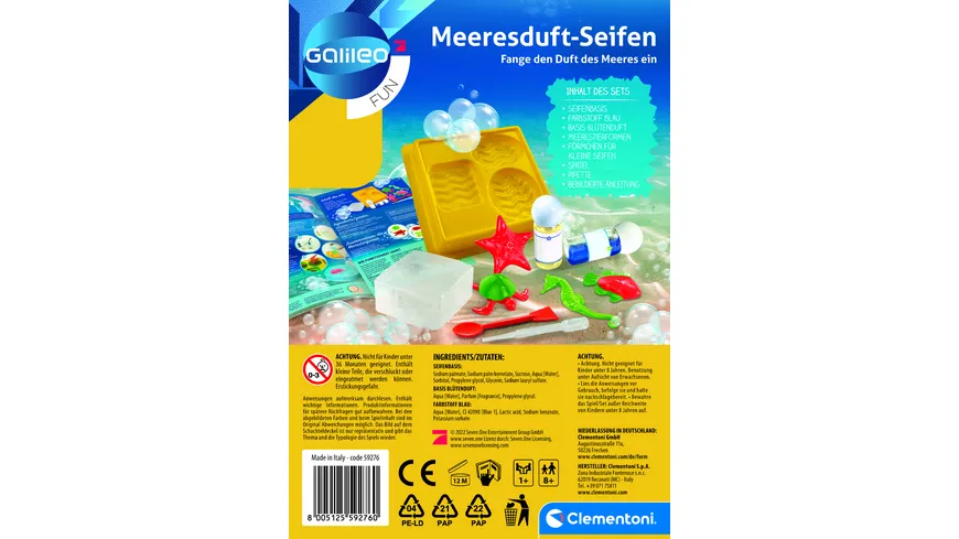 Clementoni - Galileo - Meeresduft-Seifen