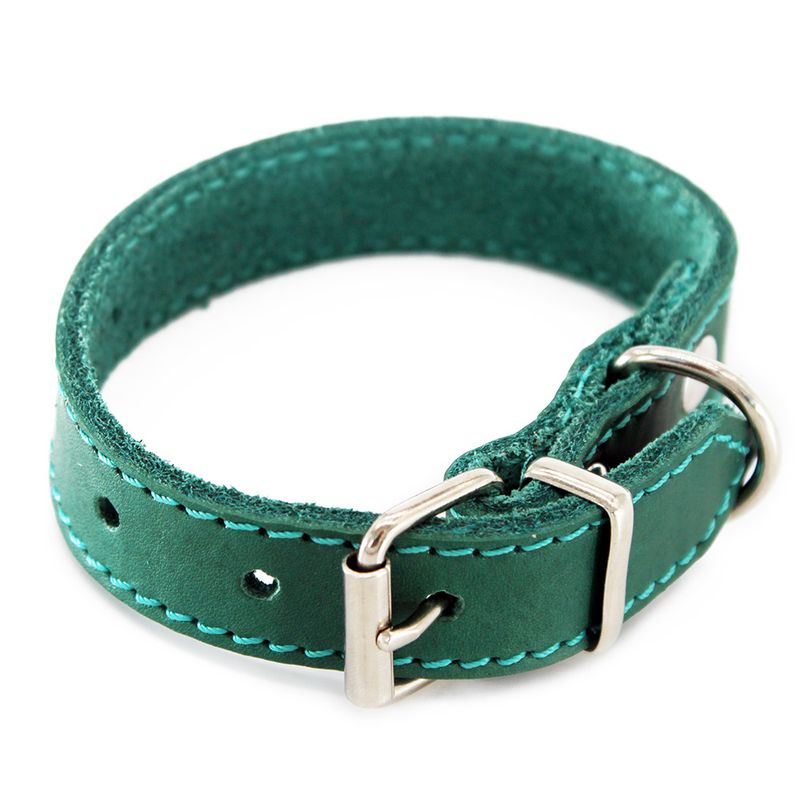 Heim Halsband mit Ziernaht, petrol zu TOP-Preisen