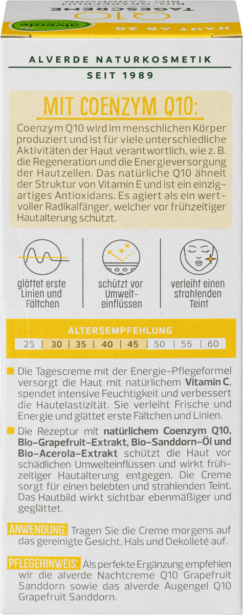 Gesichtscreme Q10, 50 ml