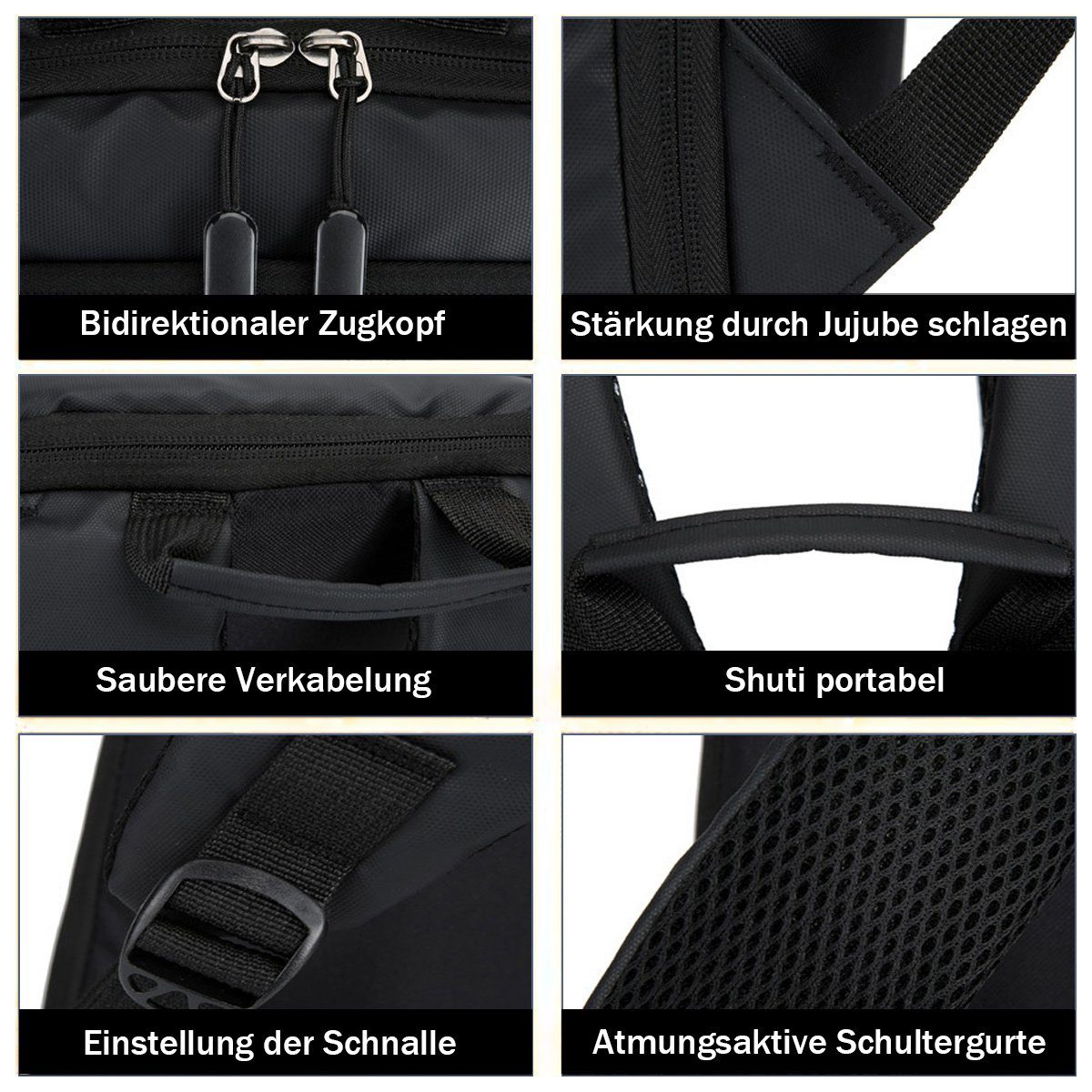 FeelGlad Reiserucksack Laptop Rucksack Wasserdicht für Herren Damen Arbeit, Ausflüge