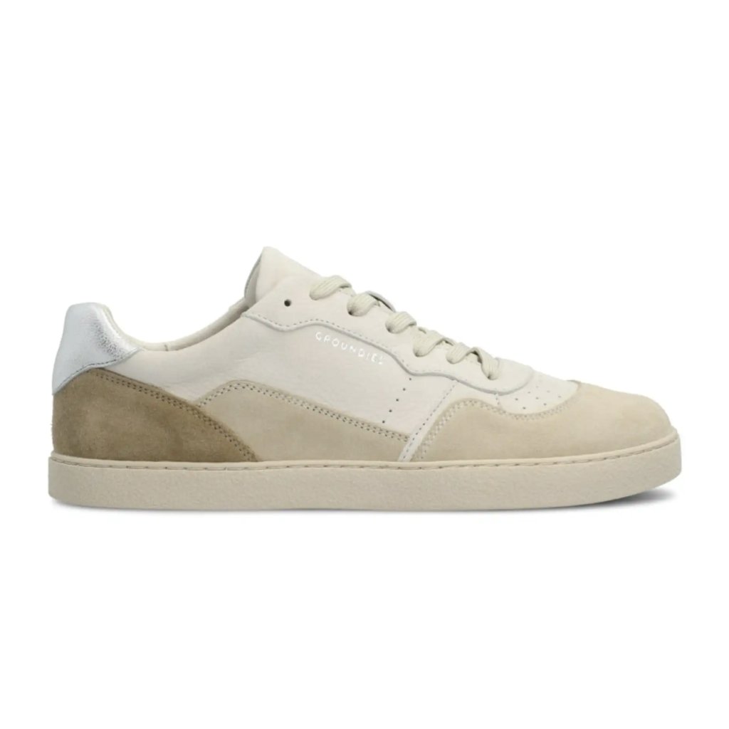 Groundies Nova GS Beige/Silver Barfußsneaker