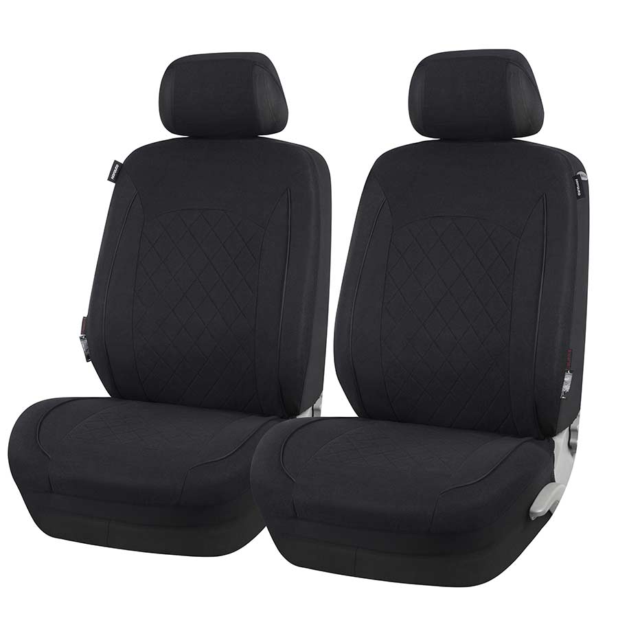 NORAUTO Sitzbezug für 2 Vordersitze, Design CERES, schwarz - ATU