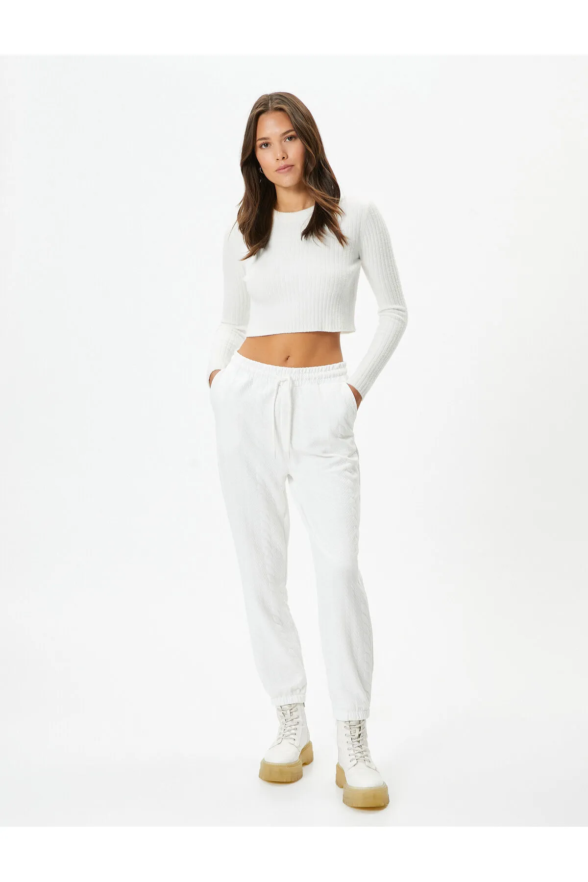 Koton  Weiße Jogginghose für Damen