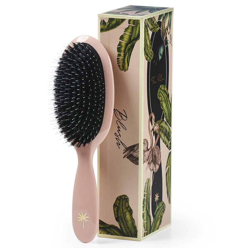 Fan Palm Boar- & Nylon Brush Blush - Medium
