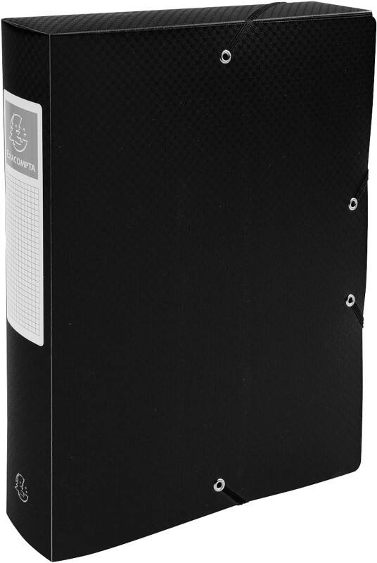 Exacompta Archivboxen 59881E DIN A4 Schwarz Polypropylen 25 x 33 cm 8 Stück