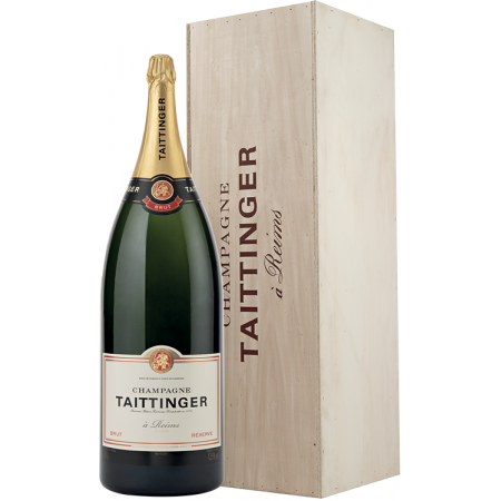 CHAMPAGNE TAITTINGER - PRESTIGE - NABUCHODONOSOR - CAISSE BOIS