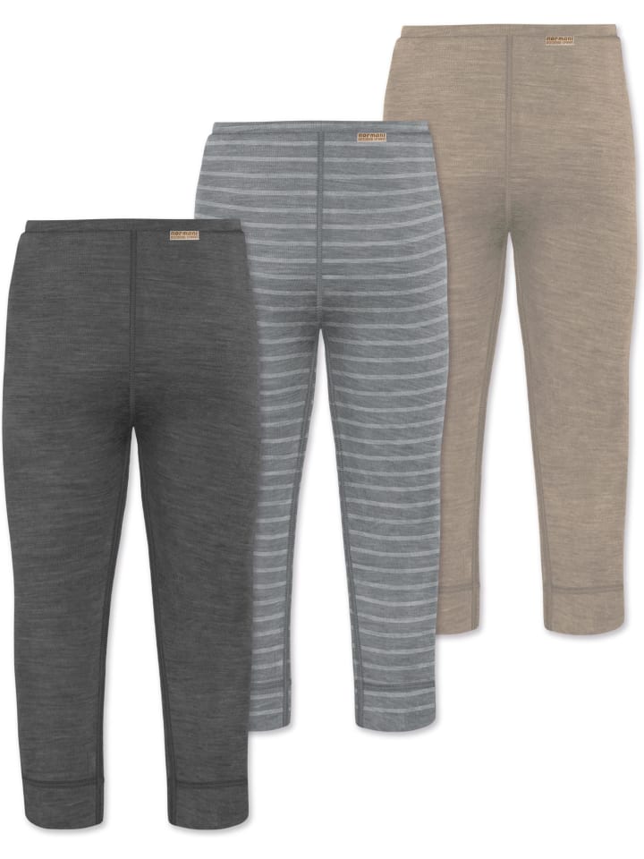 Normani Outdoor Sports 3er Pack Baby Merino Hose Unterhose „Tihoi