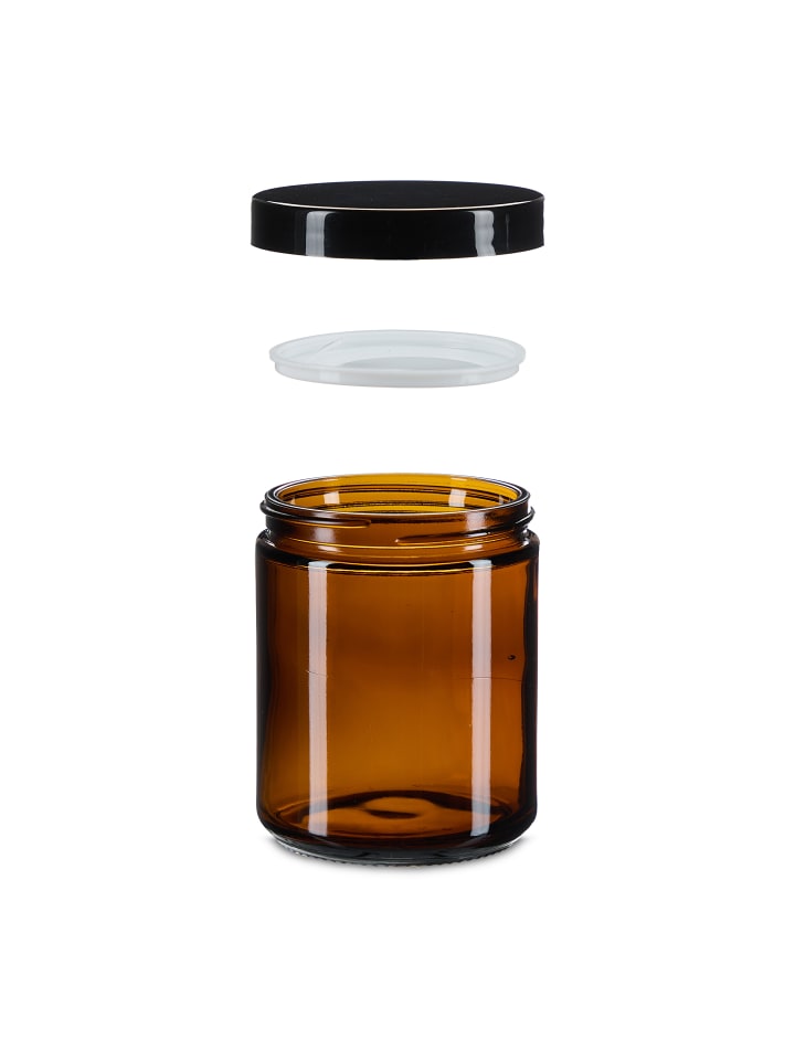 relaxdays 12 x Salbentiegel in Braun/ Schwarz - 240 ml günstig kaufen onesize