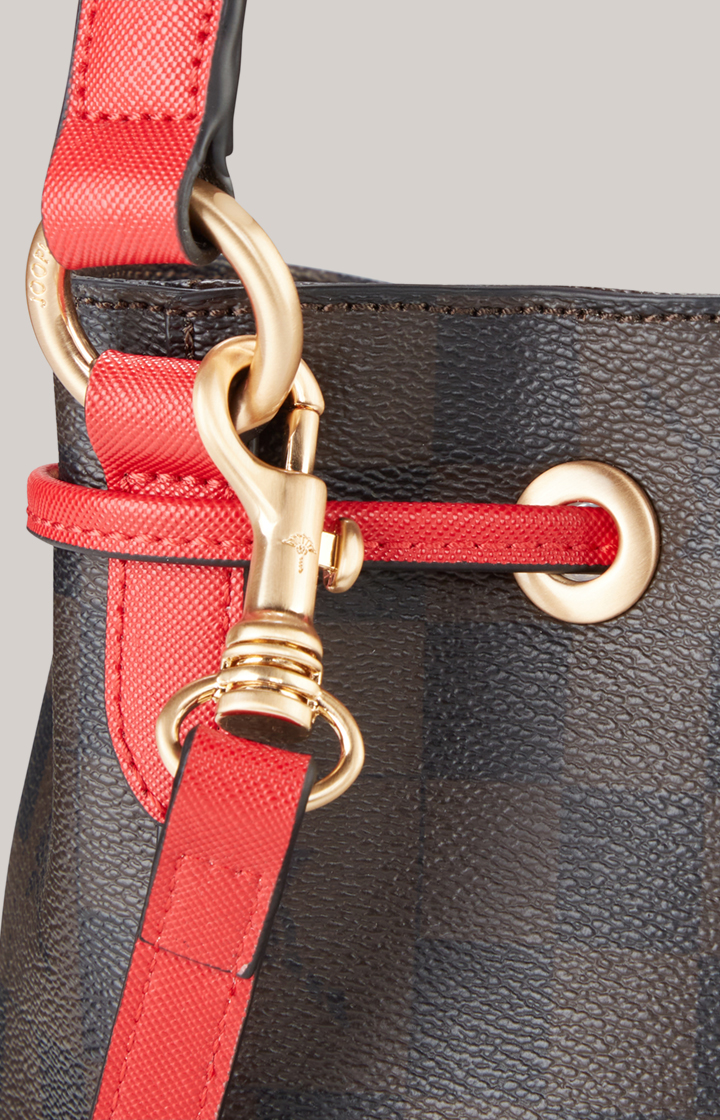 Bucket-Bag Piazza Edition Franziska in Braun/Schwarz