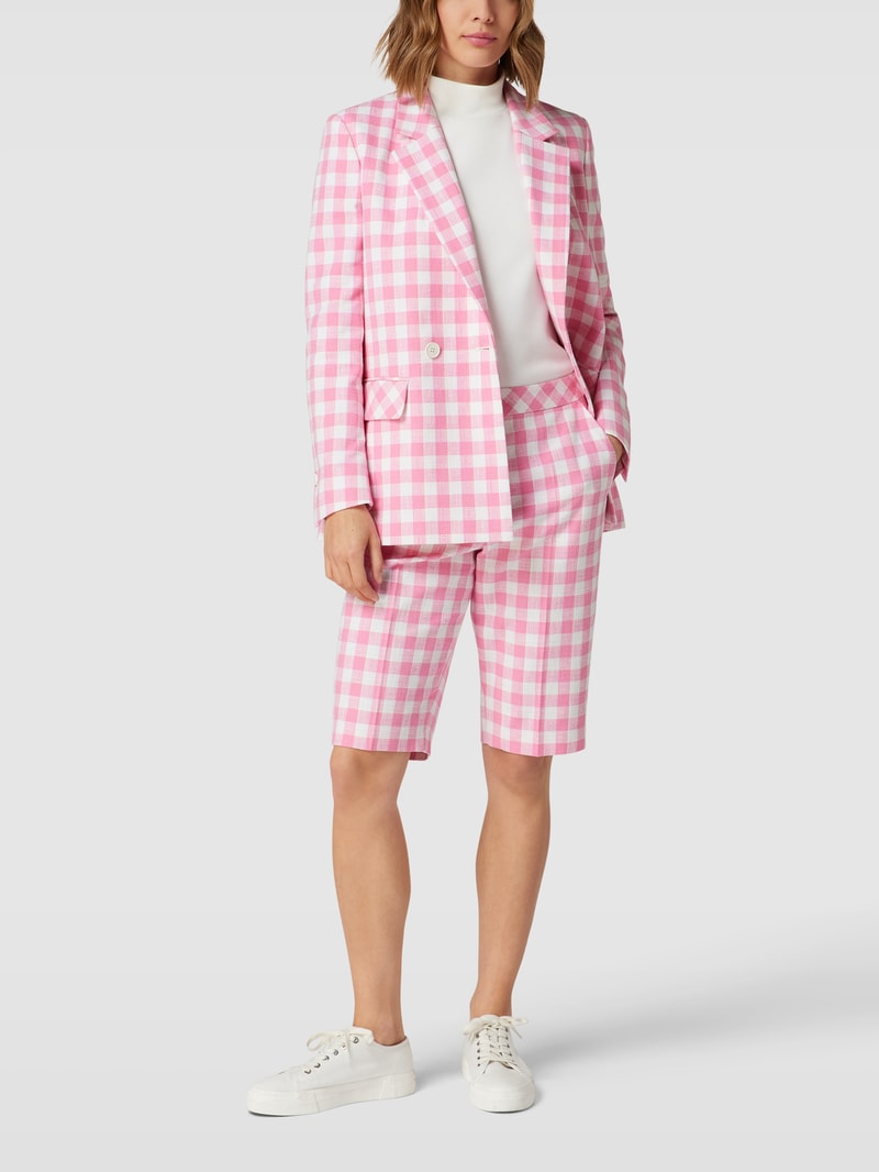 Bermudas mit Karomuster in pink