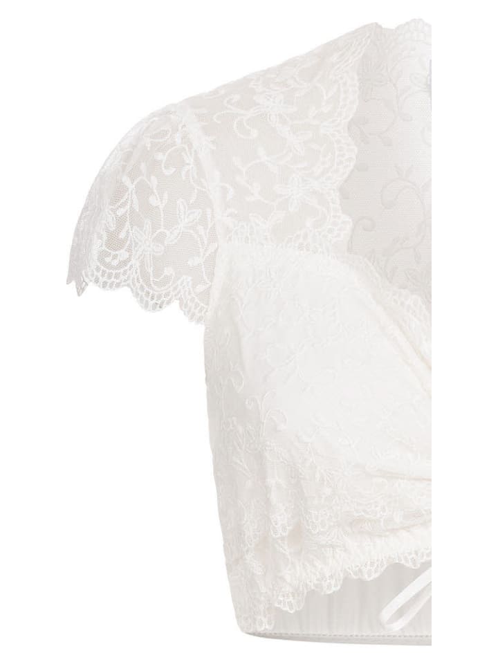 Nübler Dirndlbluse Kurzarm Lisa in Creme günstig kaufen