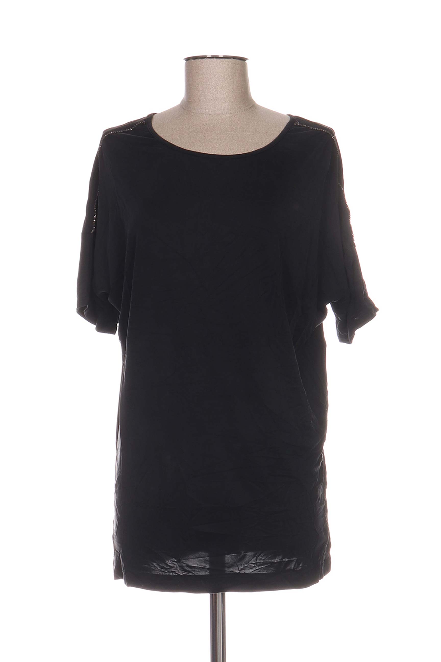 Anne Turtaut Tuniquemanchecourte Femme couleur noir