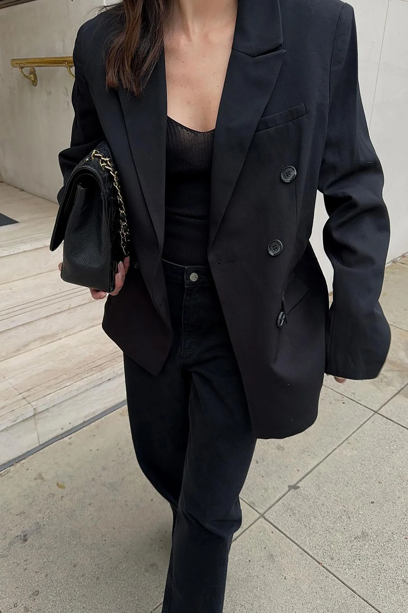 Zweireihige Blazer-Jacke
